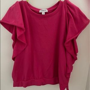NWOT Evereve Flutter Sleeve top